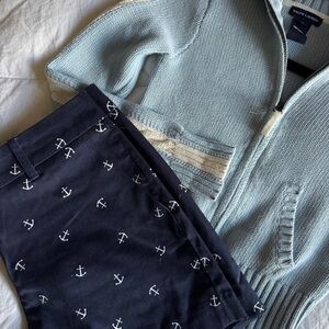 Valerie Bertinelli Anchor Print Shorts